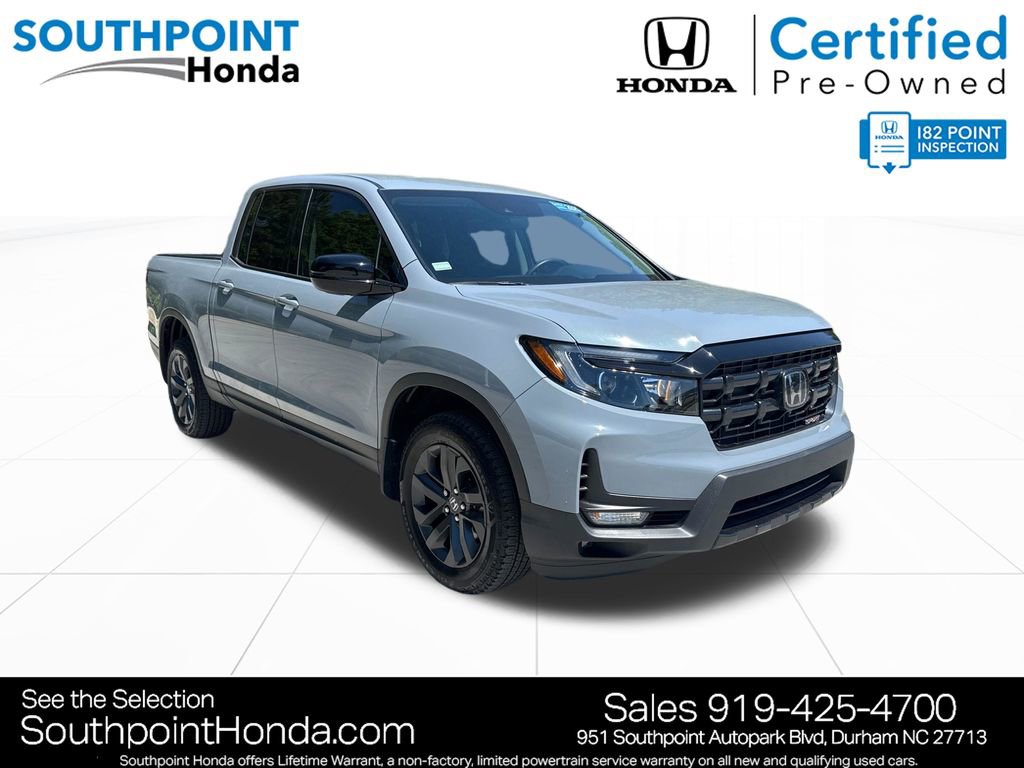 Certified 2025 Honda Ridgeline Sport image 1