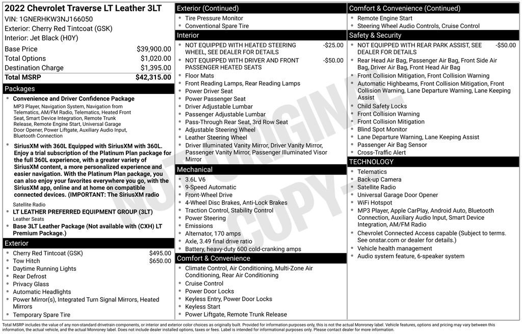 Used 2022 Chevrolet Traverse LT FWD image 5