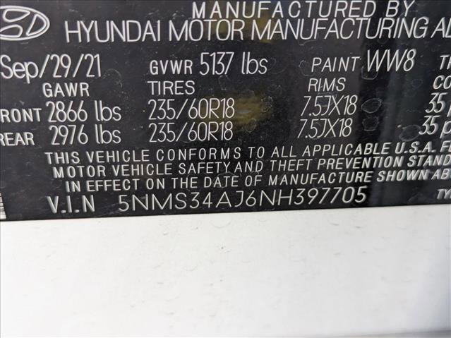 Used 2022 Hyundai Santa Fe SEL w/ Convenience + Premium Package image 23