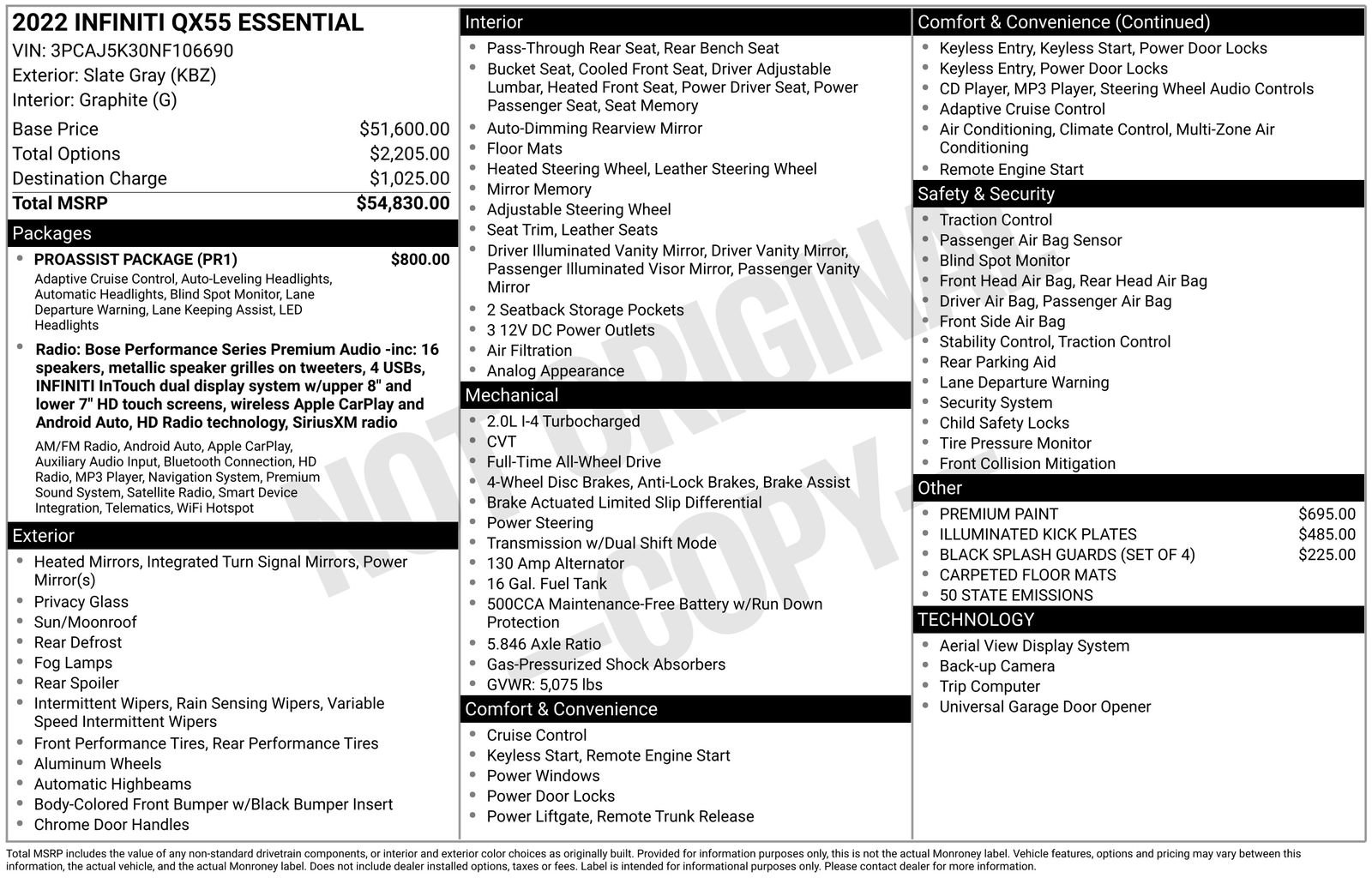 Used 2022 INFINITI QX55 Essential w/ Proassist Package image 33