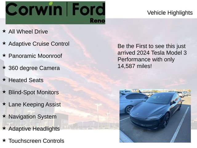 Used 2024 Tesla Model 3 Performance image 4