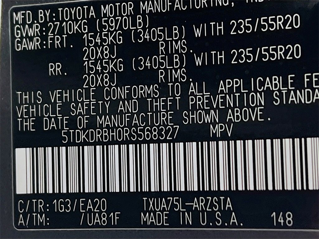 Certified 2024 Toyota Highlander XSE image 29