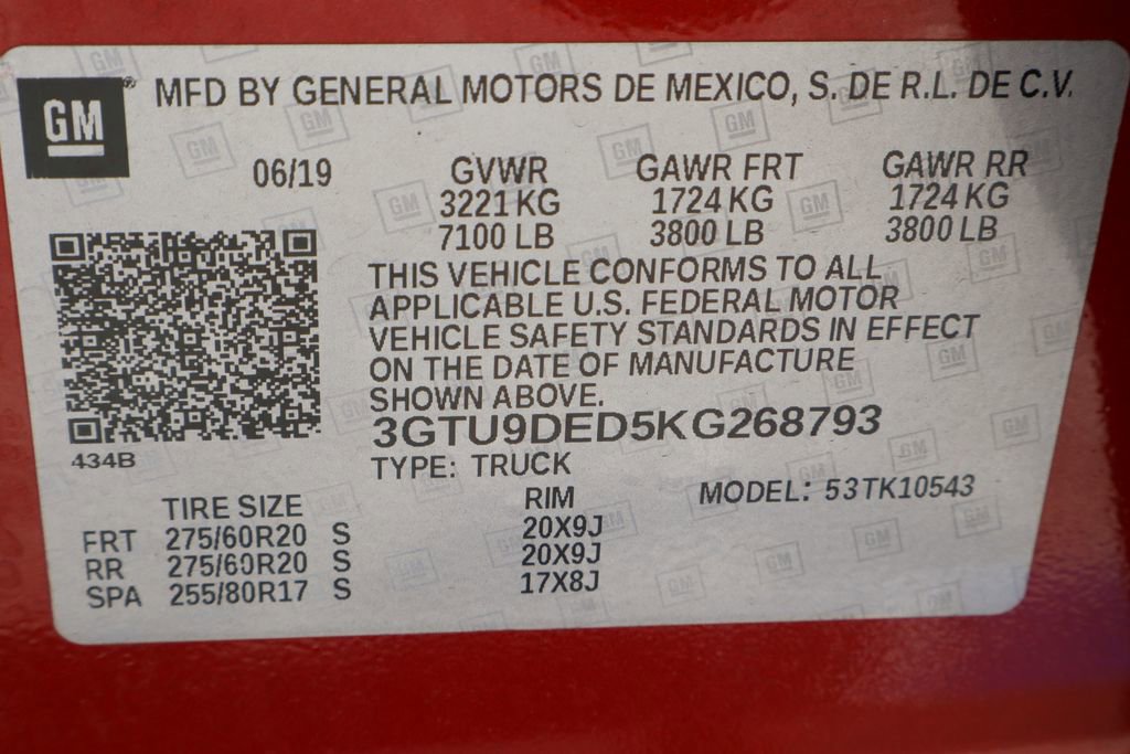 Certified 2019 GMC Sierra 1500 SLT w/ SLT Premium Plus Package image 35