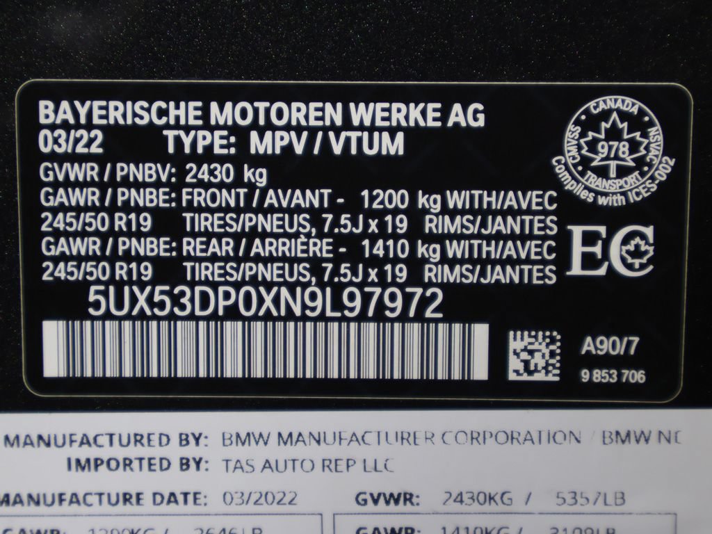 Used 2022 BMW X3 xDrive30i AWD/4WD image 48