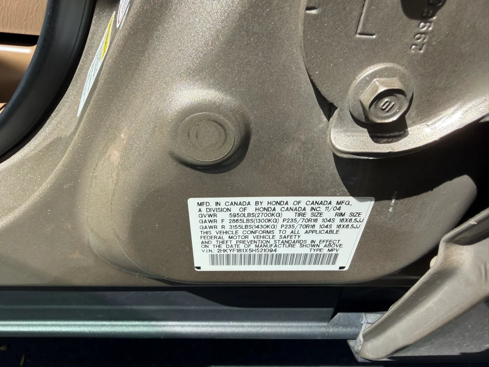 Used 2005 Honda Pilot LX image 27
