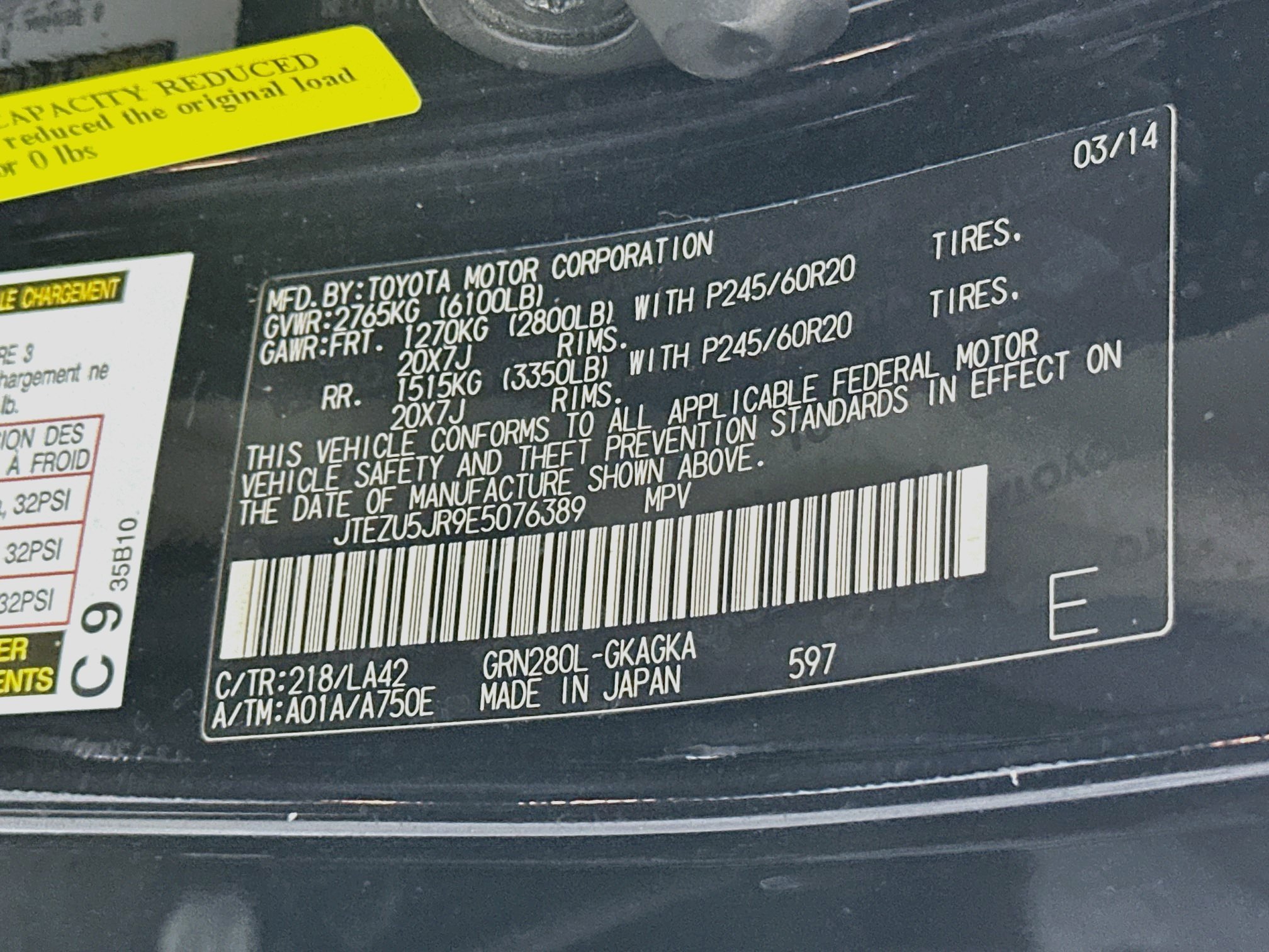 Used 2014 Toyota 4Runner Limited RWD image 12