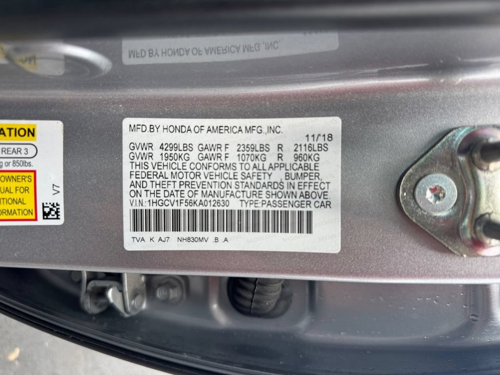 Certified 2019 Honda Accord EX-L image 26