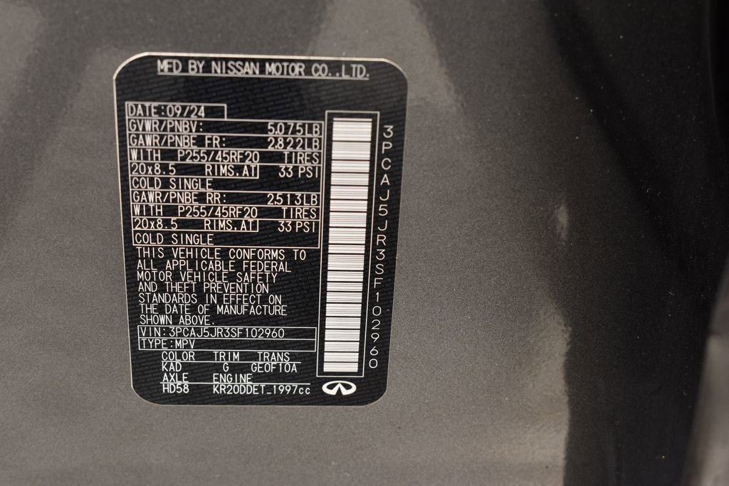 Certified 2025 INFINITI QX55 Luxe w/ Cargo Package image 42