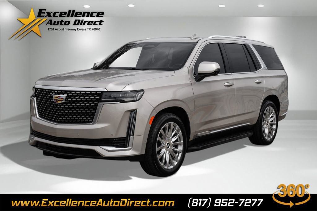 Used 2021 Cadillac Escalade Premium Luxury w/ Driver Assist Tech Package AWD/4WD image 1