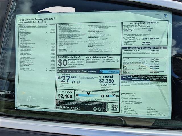 Certified 2024 BMW 228i xDrive Gran Coupe w/ Convenience Package image 18