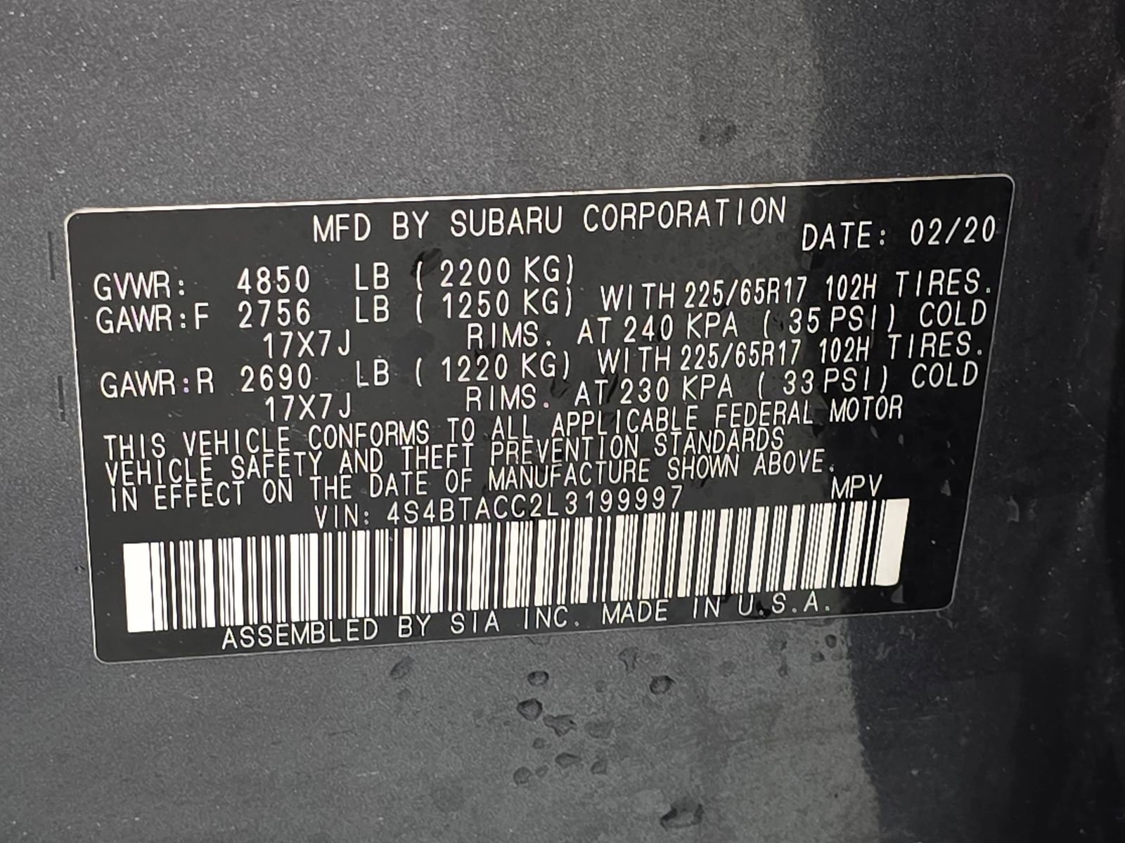 Used 2020 Subaru Outback Premium image 34