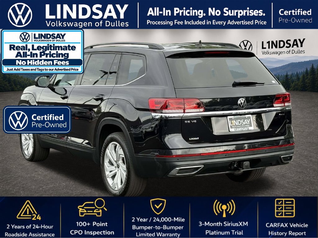 Certified 2023 Volkswagen Atlas SE w/ Panoramic Sunroof Package AWD/4WD image 5