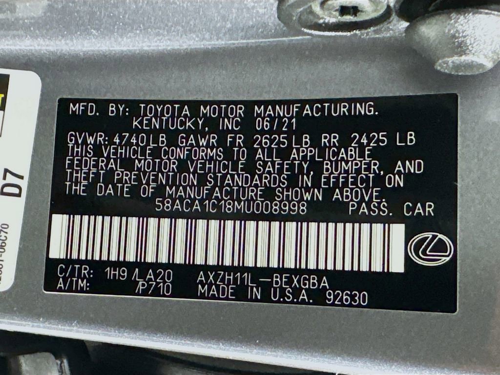 Used 2021 Lexus ES 300h w/ Accessory Package 2 image 39