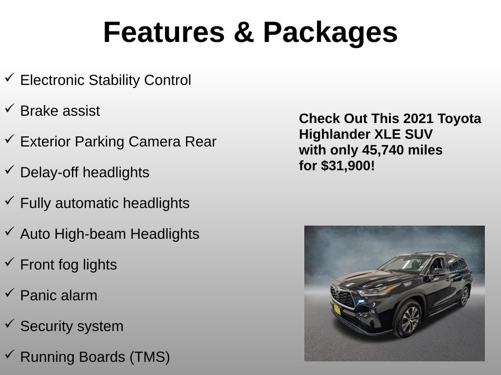 Used 2021 Toyota Highlander XLE AWD/4WD image 17
