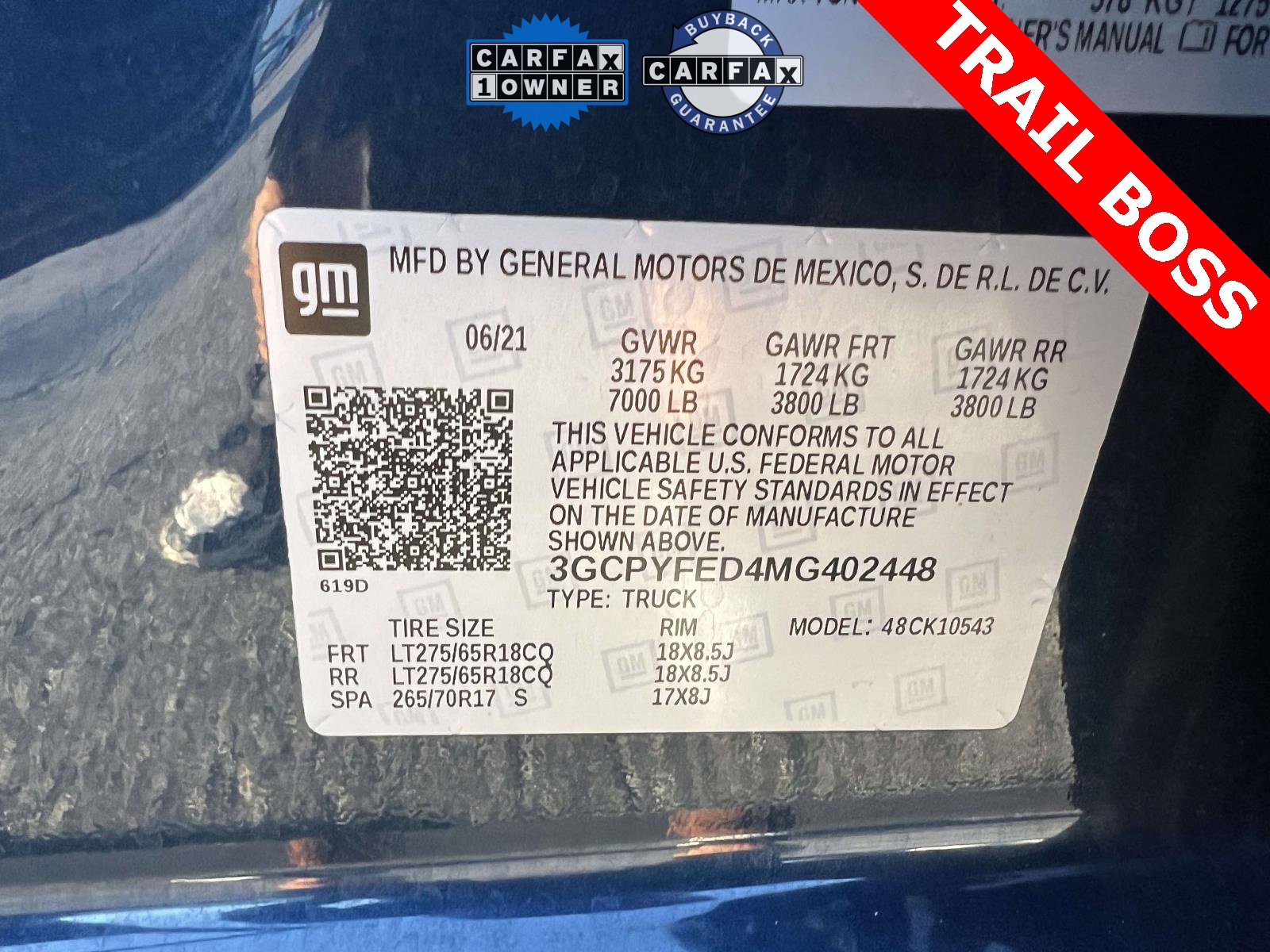 Used 2021 Chevrolet Silverado 1500 LT Trail Boss w/ Bed Protection Package image 21