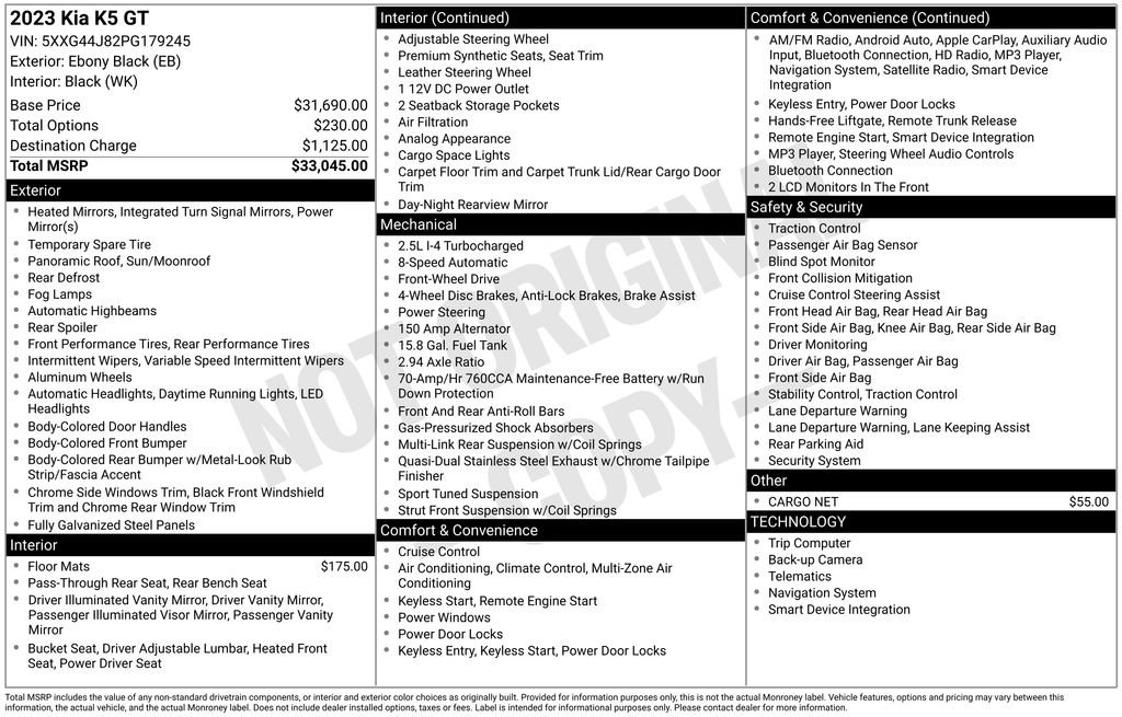 Used 2023 Kia K5 GT FWD image 13