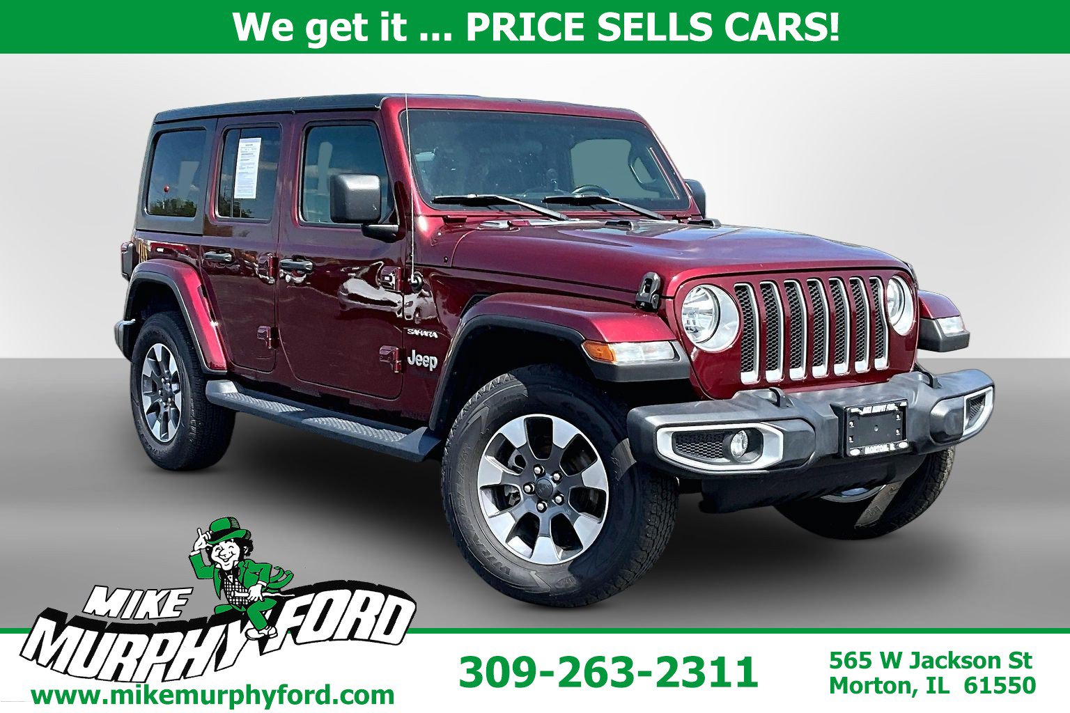 Used 2021 Jeep Wrangler Unlimited Sahara w/ Cold Weather Group AWD/4WD image 1
