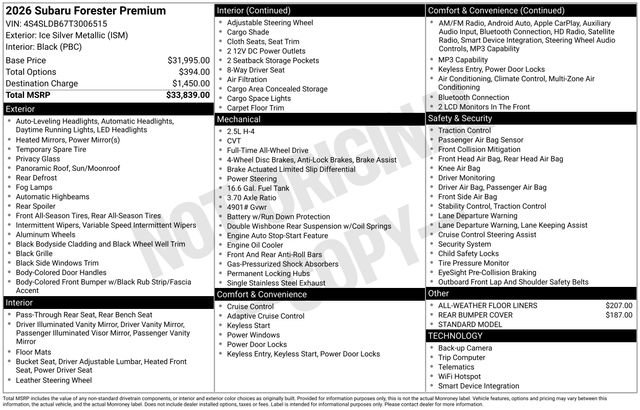 Certified 2026 Subaru Forester Premium image 13