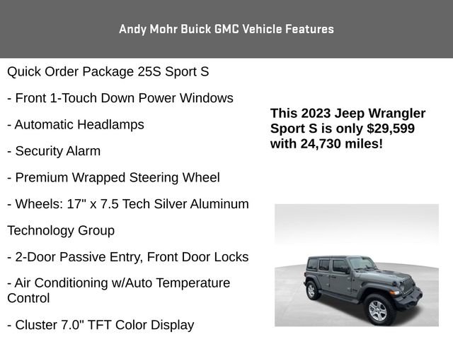 Used 2023 Jeep Wrangler Sport S image 16