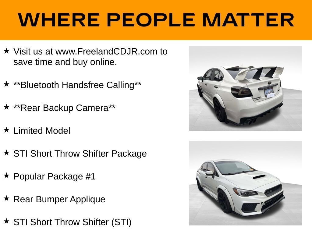 Used 2018 Subaru WRX STI Limited w/ Popular Package #1 image 9