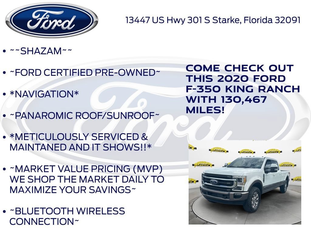 Certified 2020 Ford F350 King Ranch w/ King Ranch Ultimate Package AWD/4WD image 6
