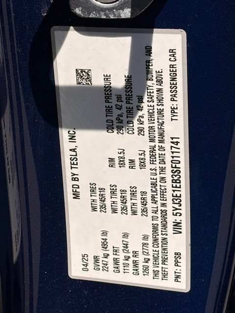 Used 2025 Tesla Model 3 Long Range AWD/4WD image 36