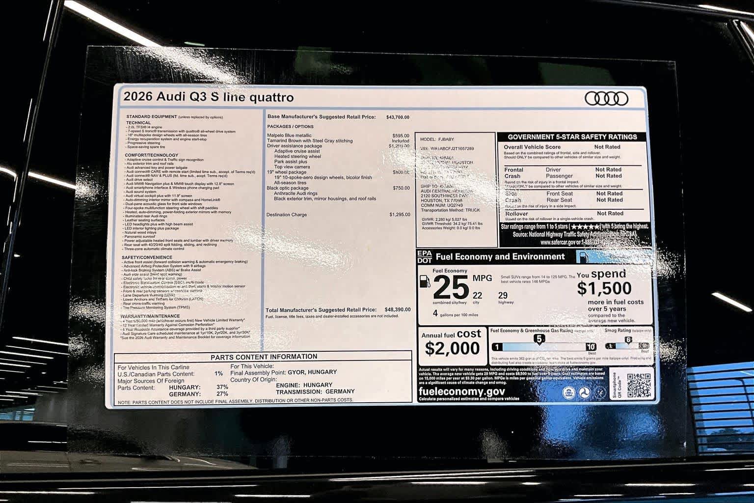 New 2026 Audi Q3 quattro 2.0T AWD/4WD image 16