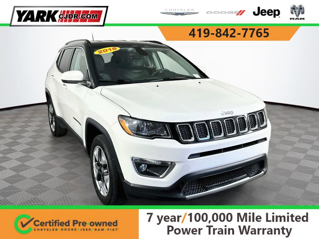 Certified 2018 Jeep Compass Limited AWD/4WD image 1