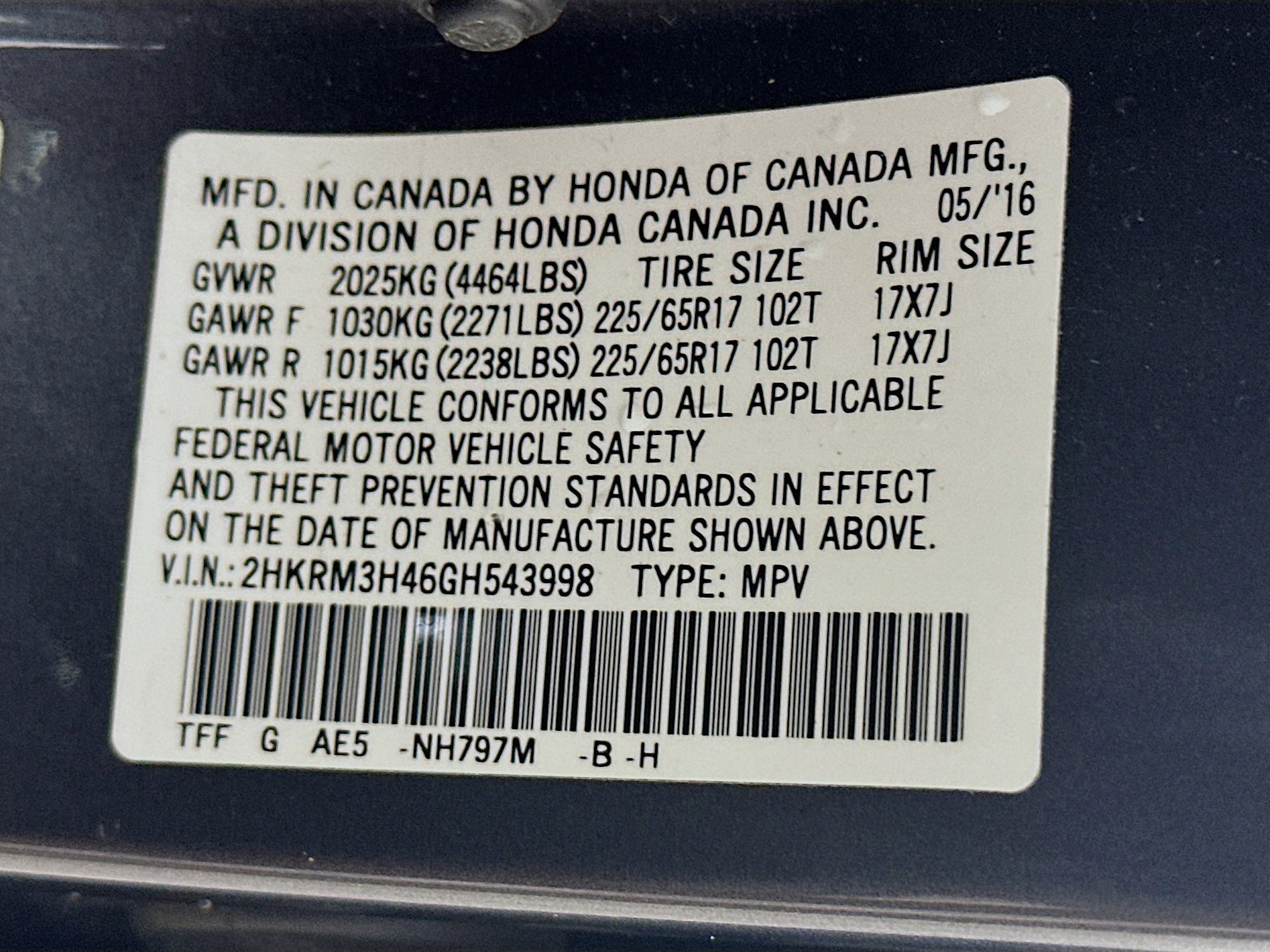 Used 2016 Honda CR-V SE image 12