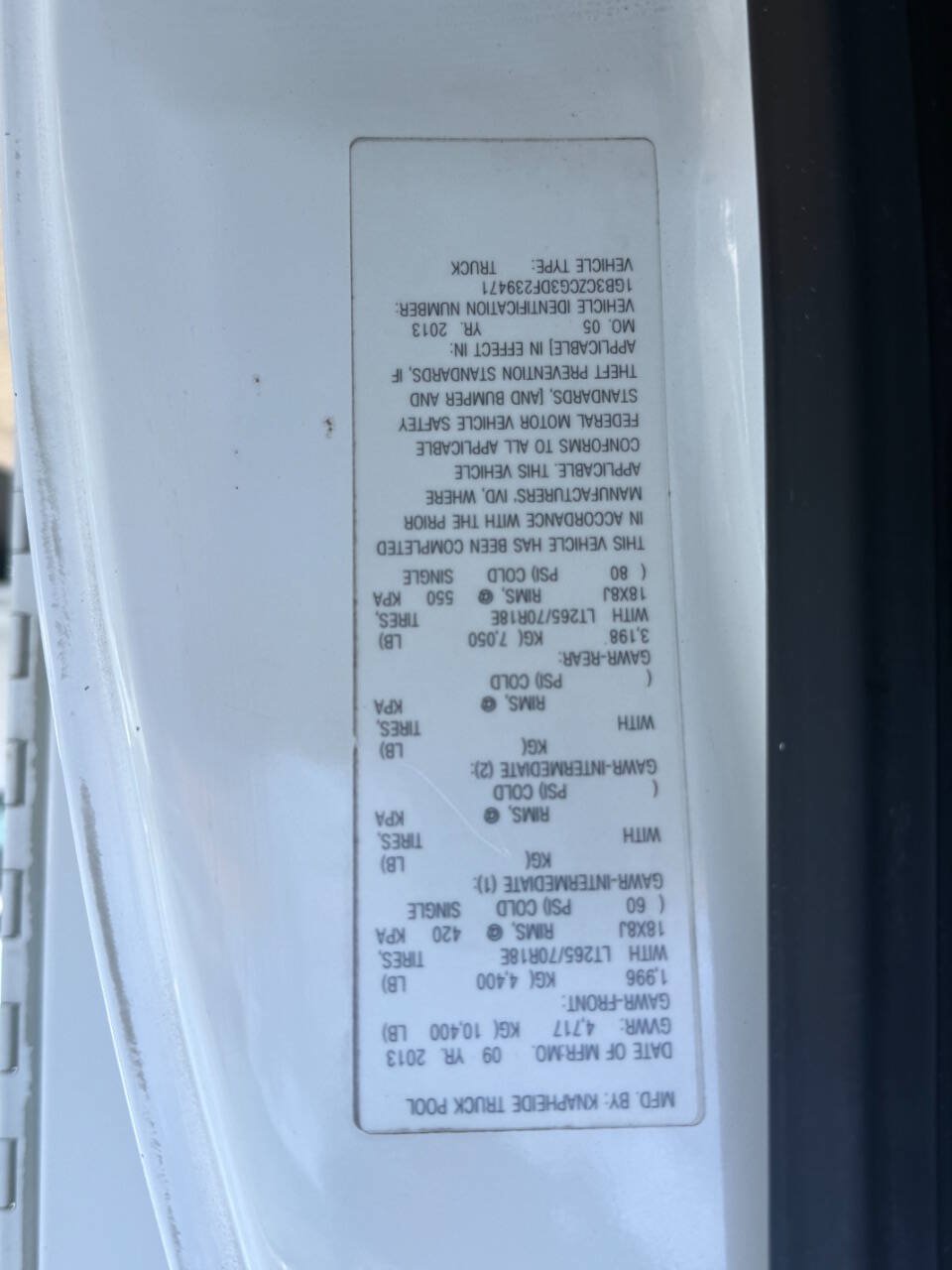 Used 2013 Chevrolet Silverado 3500 W/T RWD image 50