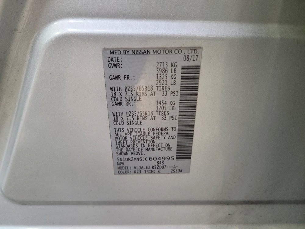 Used 2018 Nissan Pathfinder SV FWD image 33