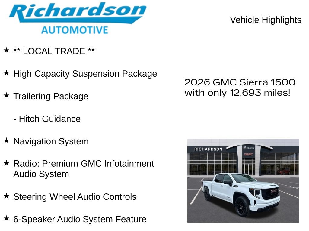 Used 2026 GMC Sierra 1500 Elevation AWD/4WD image 10