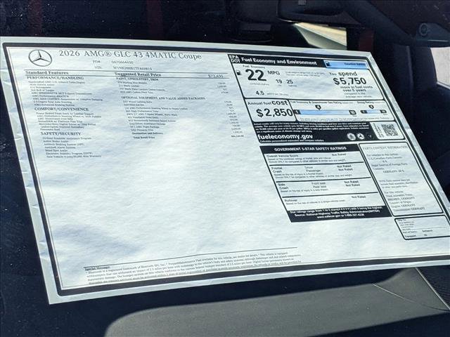 New 2026 Mercedes-Benz GLC 43 AMG 4MATIC Coupe image 19