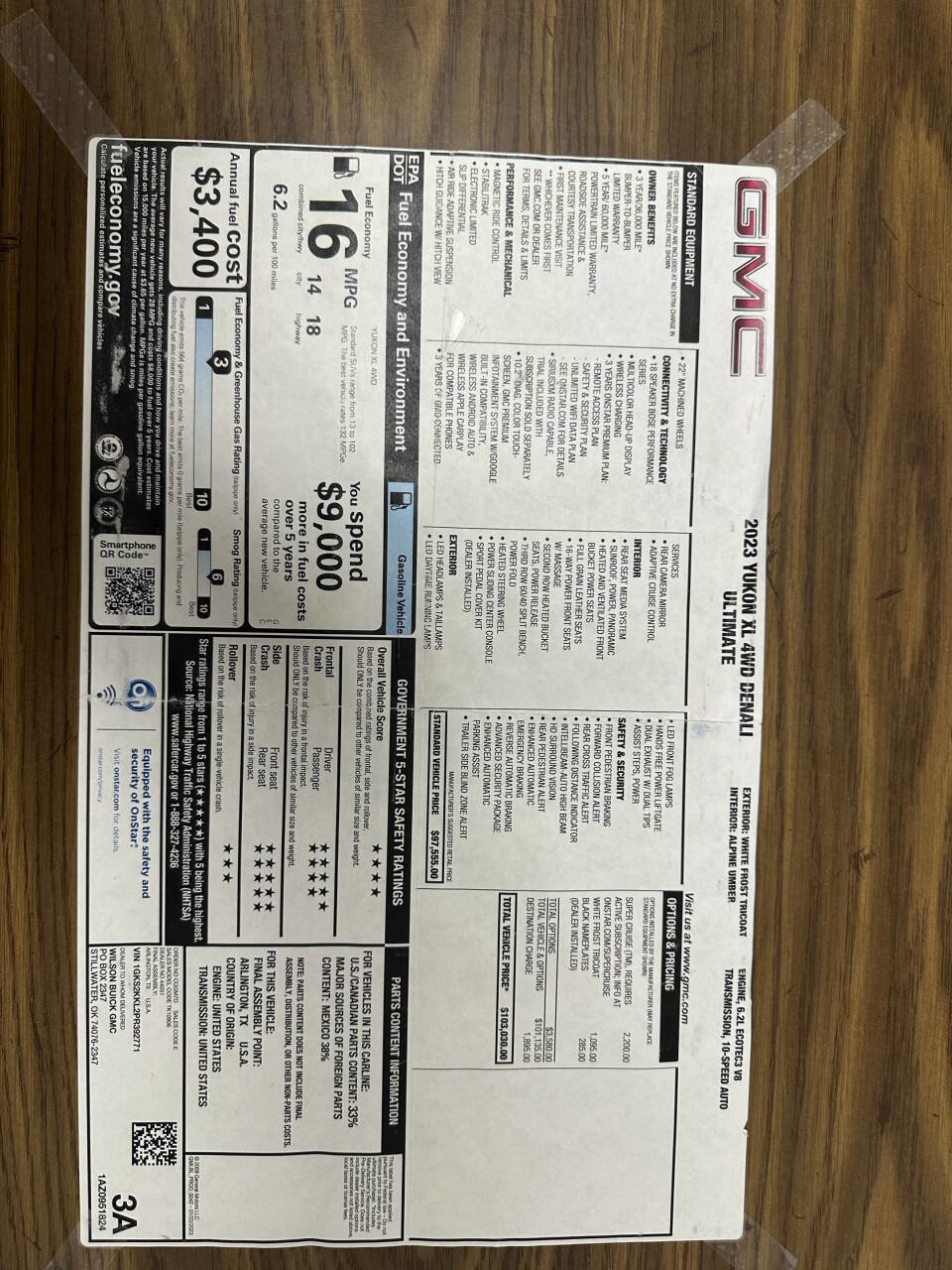 Used 2023 GMC Yukon XL Denali Ultimate AWD/4WD image 43