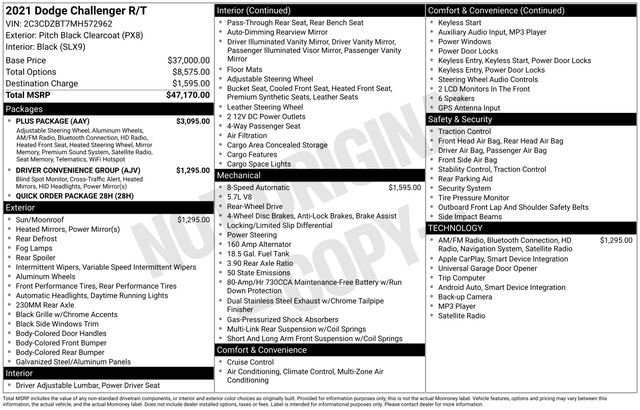 Used 2021 Dodge Challenger R/T w/ Plus Package image 5