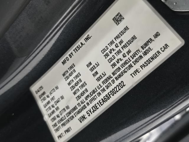 Used 2025 Tesla Model 3 Long Range RWD image 28