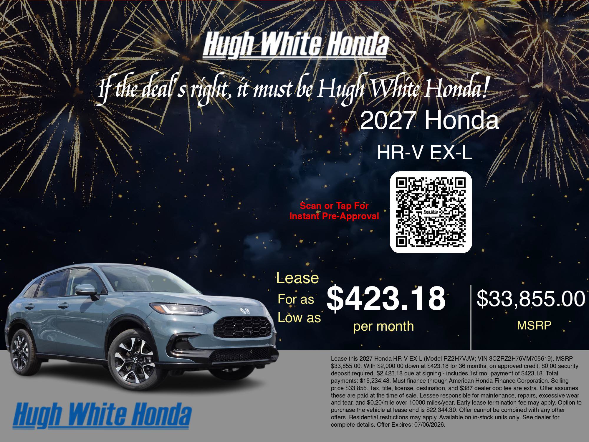 New 2027 Honda HR-V EX-L image 3
