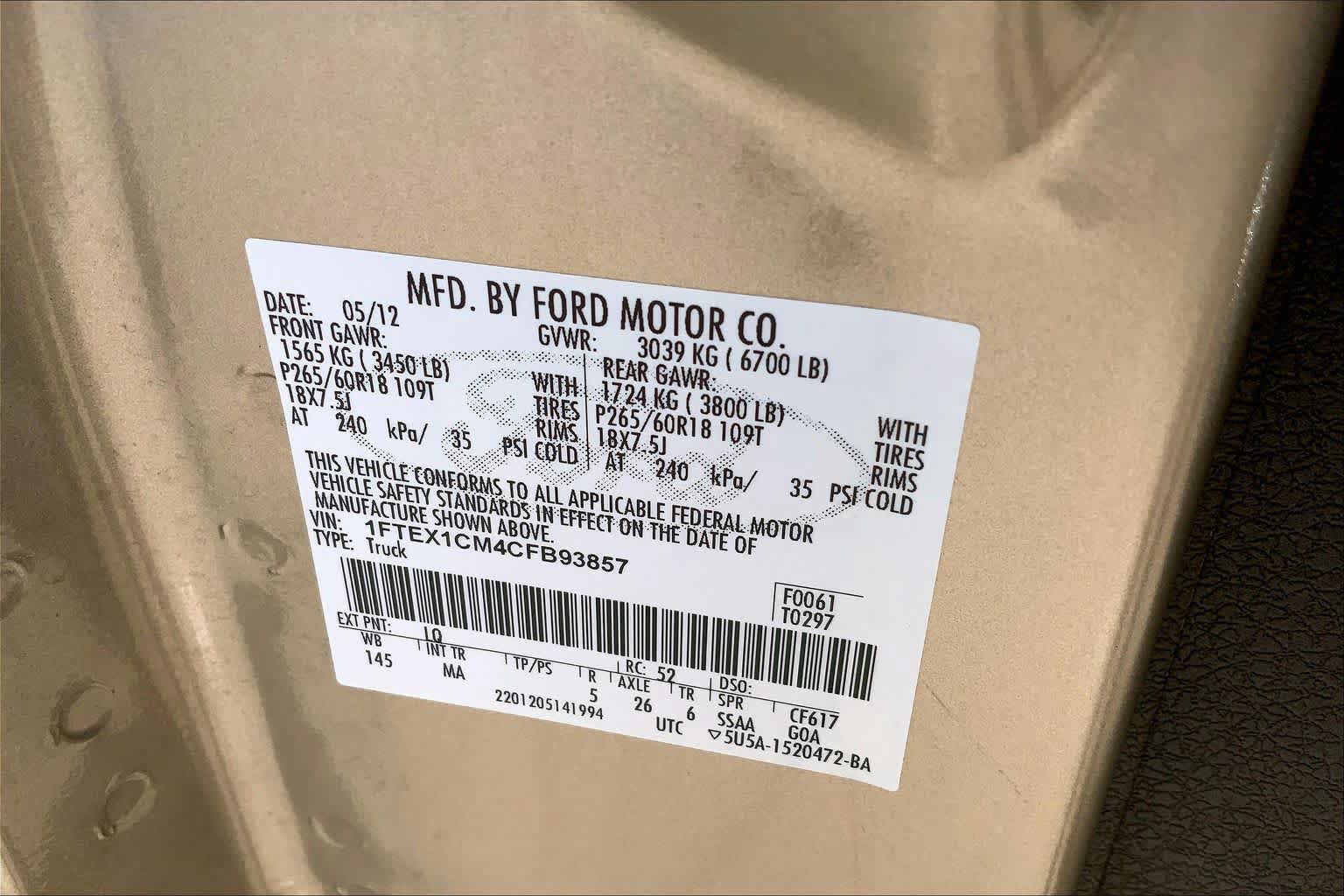 Used 2012 Ford F150 XLT w/ XLT Chrome Pkg RWD image 33