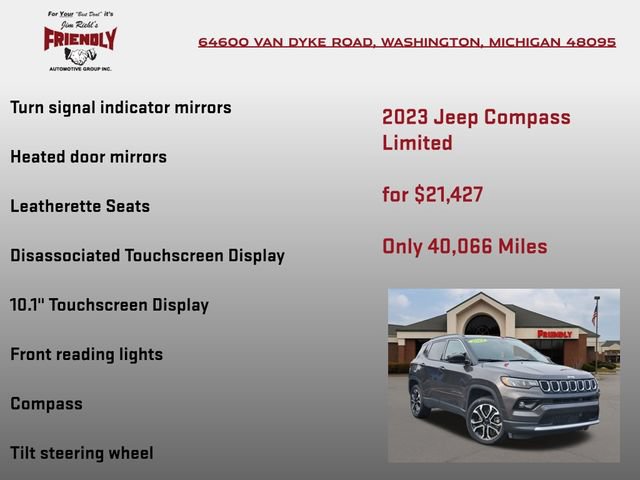 Used 2023 Jeep Compass Limited AWD/4WD image 30