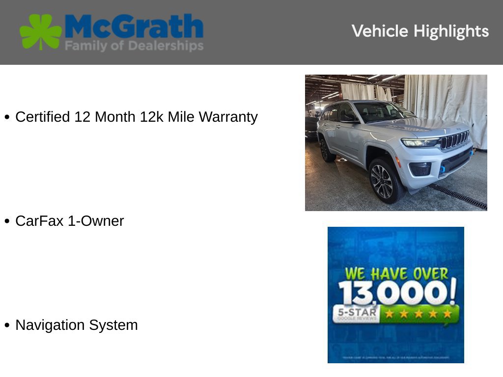 Used 2023 Jeep Grand Cherokee Overland AWD/4WD image 6