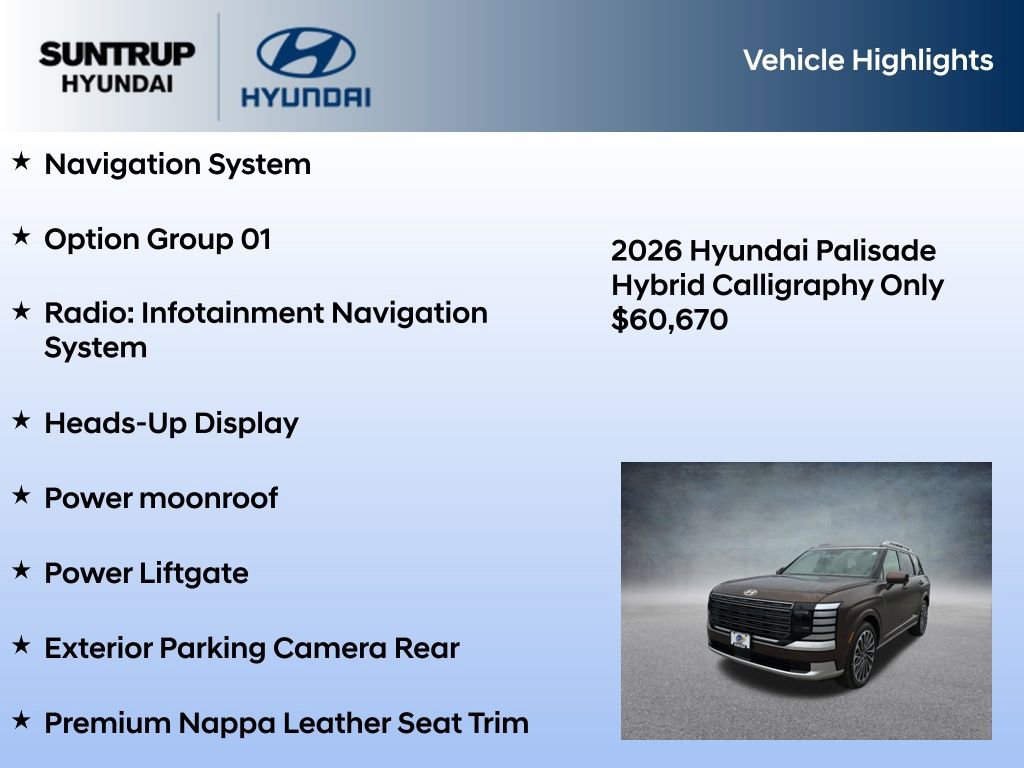 New 2026 Hyundai Palisade Calligraphy AWD/4WD image 7