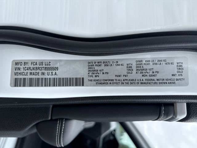 New 2026 Jeep Grand Cherokee L Limited AWD/4WD image 17