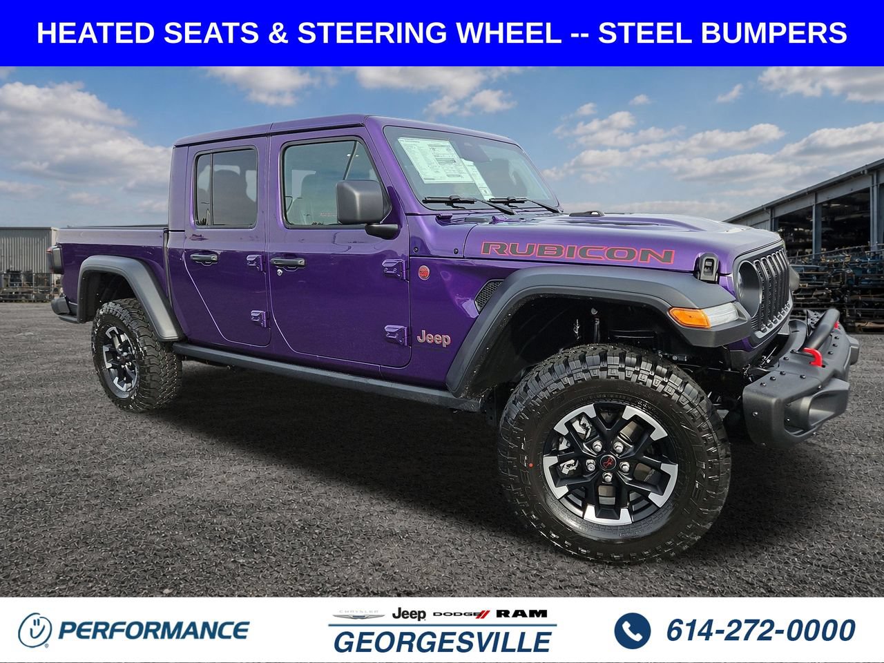 New 2026 Jeep Gladiator Rubicon w/ Steel Bumper Group