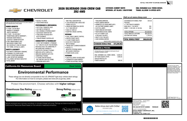 New 2026 Chevrolet Silverado 2500 ZR2 AWD/4WD image 3