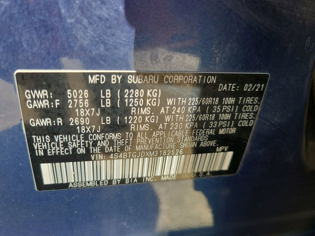Used 2021 Subaru Outback Onyx Edition XT AWD/4WD image 43