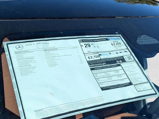 New 2026 Mercedes-Benz C 300 Sedan image 18