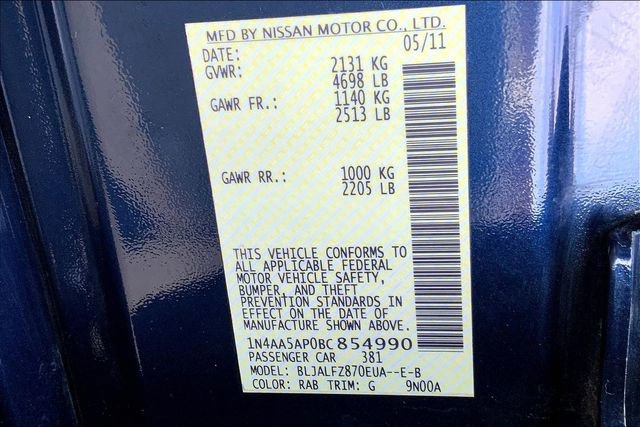 Used 2011 Nissan Maxima 3.5 SV w/ Sport Pkg image 30