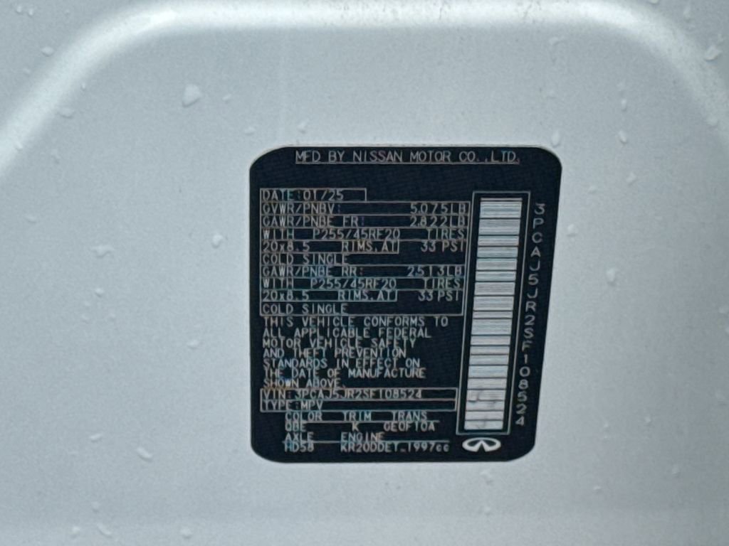 Used 2025 INFINITI QX55 Luxe w/ Cargo Package image 47