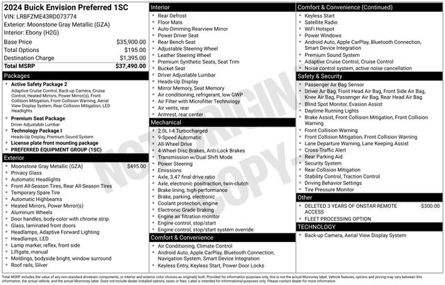Used 2024 Buick Envision Preferred image 43