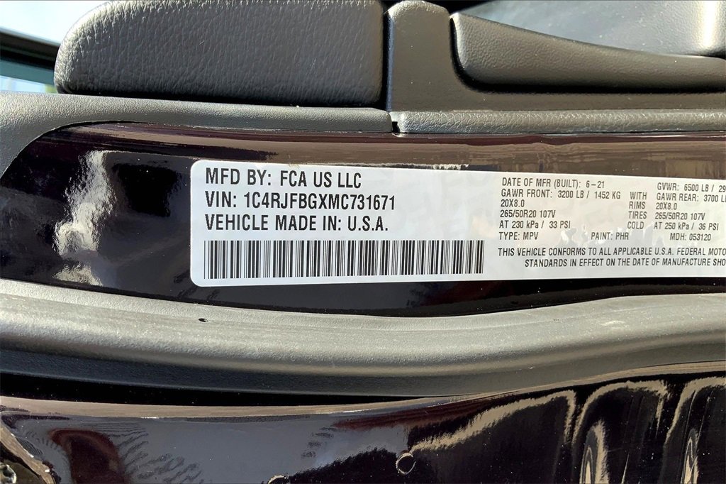 Used 2021 Jeep Grand Cherokee Limited w/ Quick Order Package 28K 80th image 19